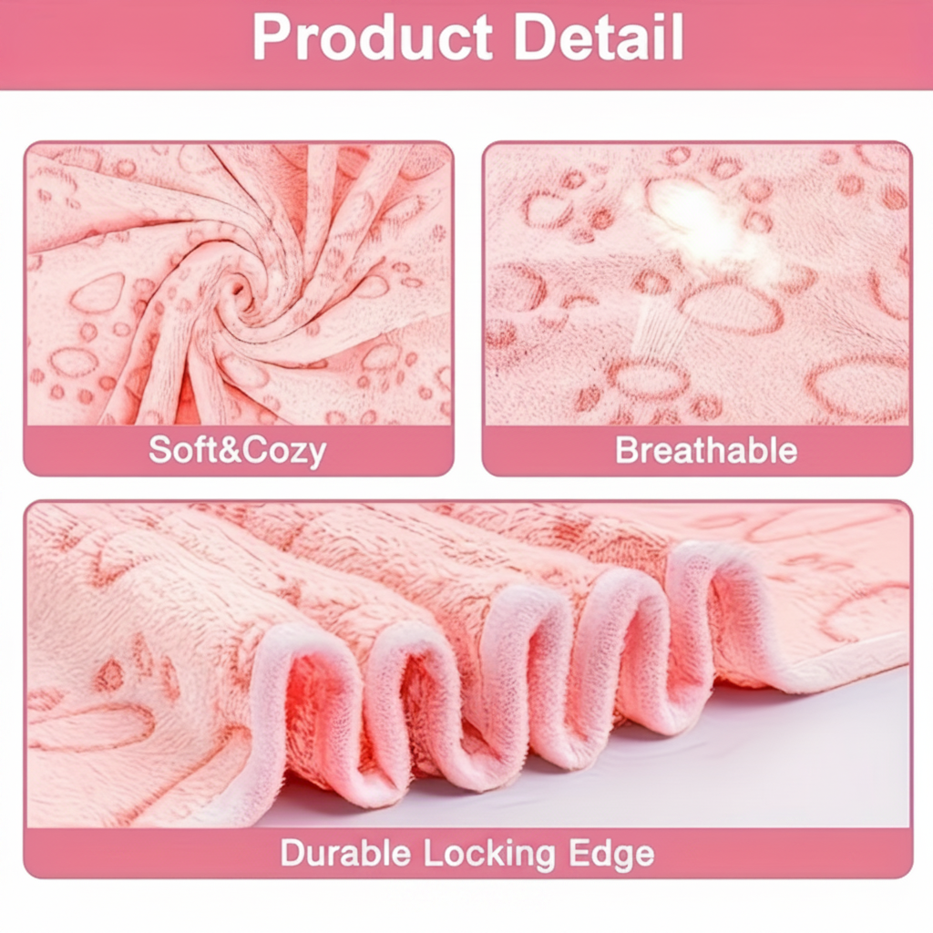 Royalty Pets™ Blush Pink Plush Pet Blanket